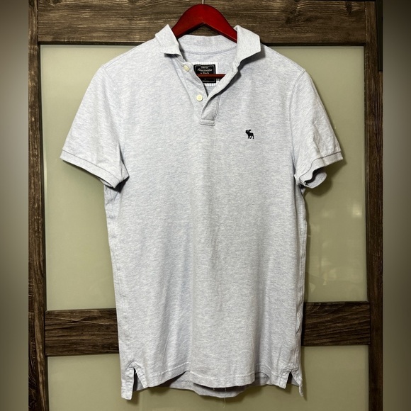 Abercrombie & Fitch Other - Abercrombie & Fitch Baby Blue Polo Logo Men's Medium Preppy Academia